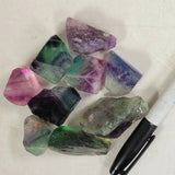 Natural Raw Rainbow Fluorite Crystals - Crystal Decor Shop