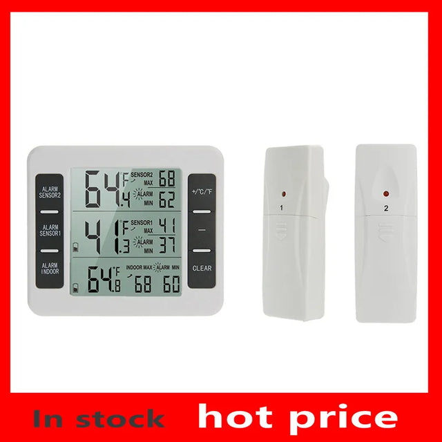 Home Wireless Indoor Outdoor Thermometers - Crystal Decor Shop