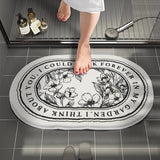 Non-Slip Absorbent Bathroom Mat - Crystal Decor Shop