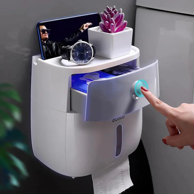Wall-Mounted Bathroom Organizer
