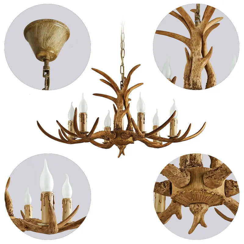 Vintage Antler Pendant Lamp