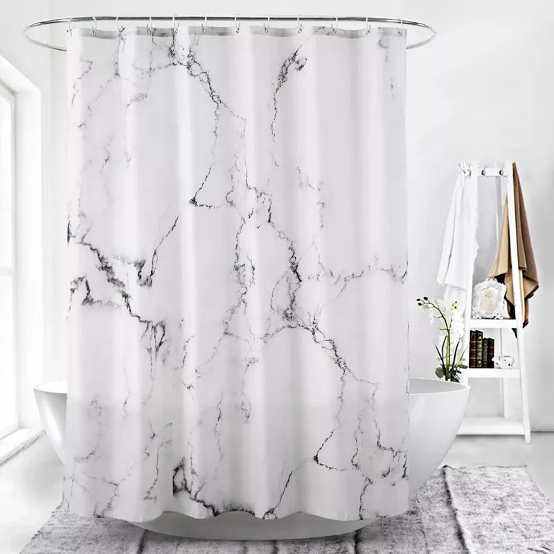 Marble Stripes Shower Curtain - Crystal Decor Shop
