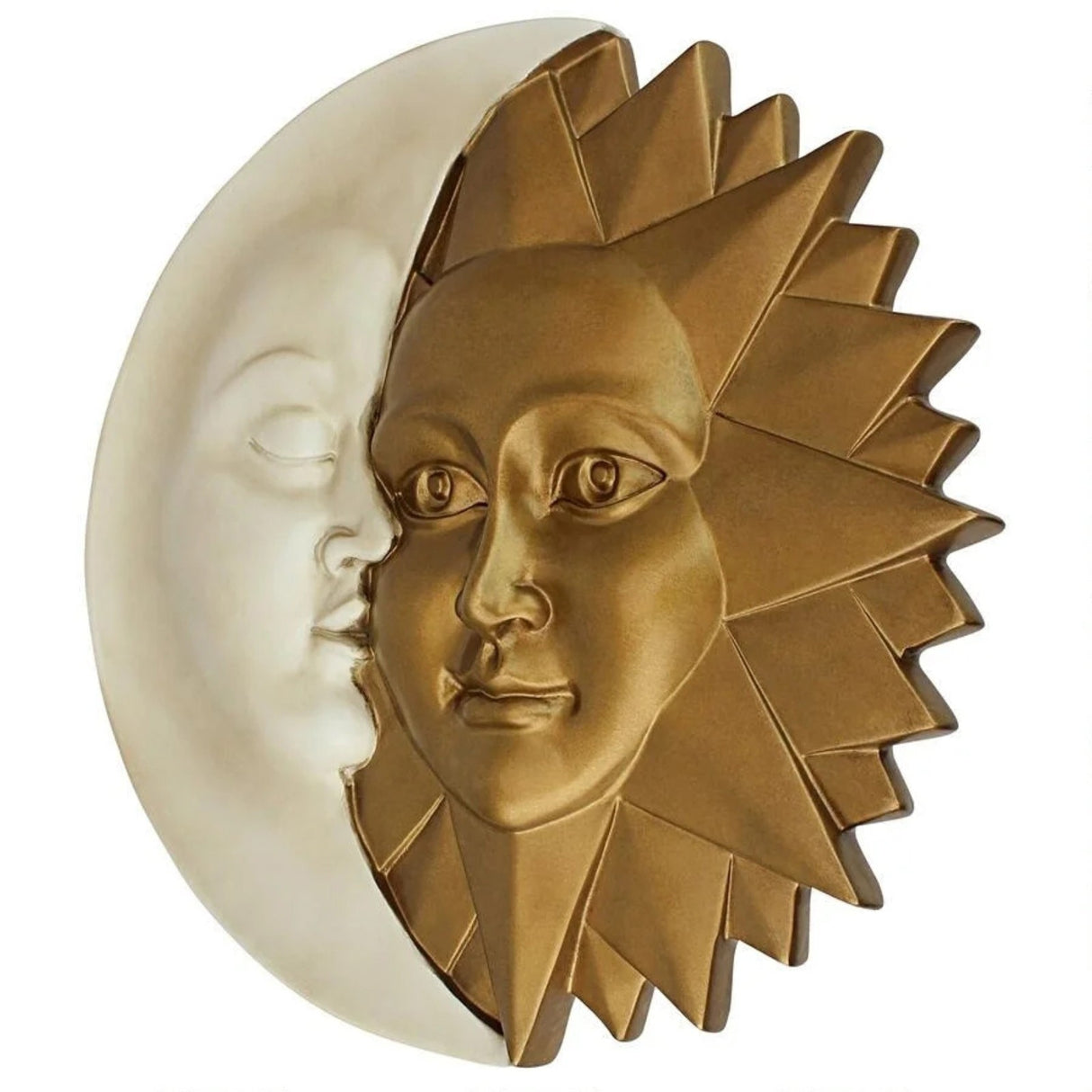 Celestial Sun and Moon Wall Sculpture - Crystal Decor Shop