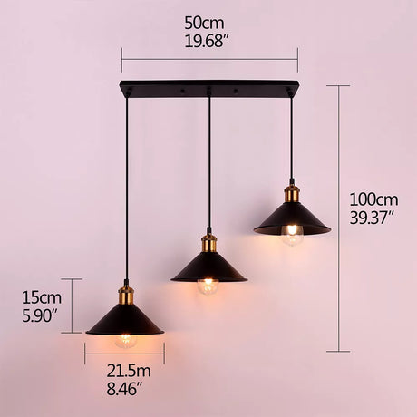 Industrial Hanging Ceiling Light - Crystal Decor Shop