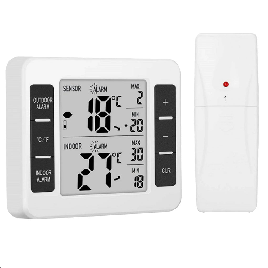 Home Wireless Indoor Outdoor Thermometers - Crystal Decor Shop