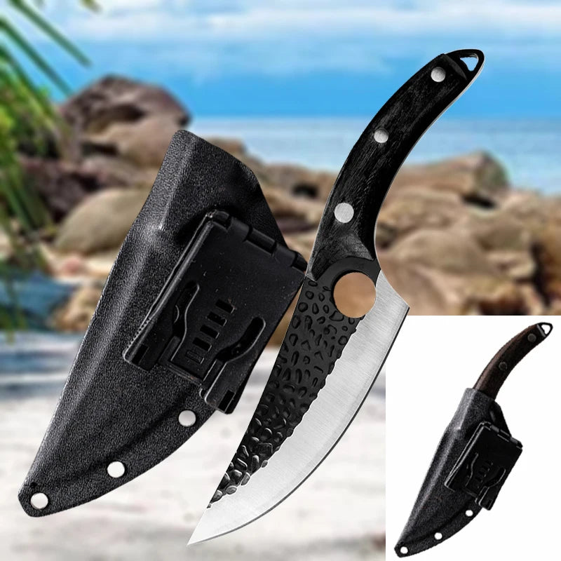 Stainless Steel Kitchen Boning Knife Fishing Knife Meat Cleaver