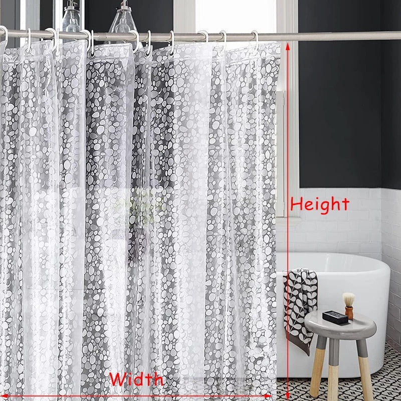 Translucent Shower Curtain - Crystal Decor Shop