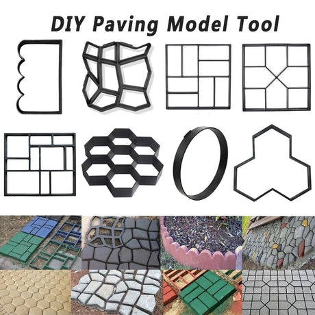 Irregular Plastic DIY Pavement Mold Walk Maker - Crystal Decor Shop