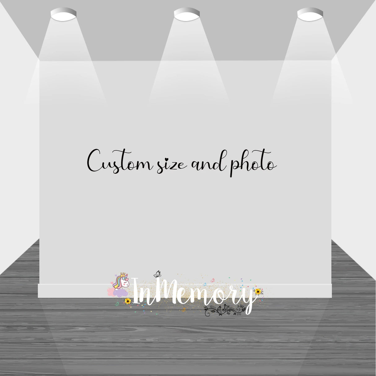 Custom Photo Background Personalize Backdrop - Crystal Decor Shop