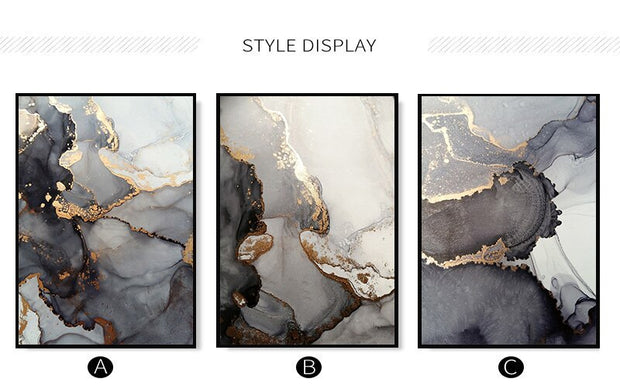 Luxurious Golden Canvas Poster