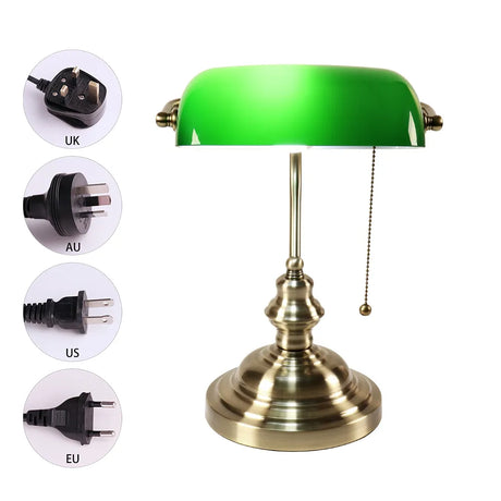 Retro Banker Table Lamp