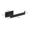 Bathroom Accessories Set Matte Black Wall Shelf - Crystal Decor Shop