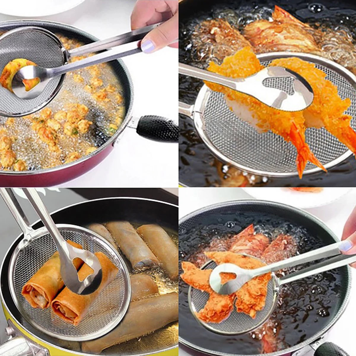 Stainless Steel Fried Food Filter Clip - Crystal Decor Shop