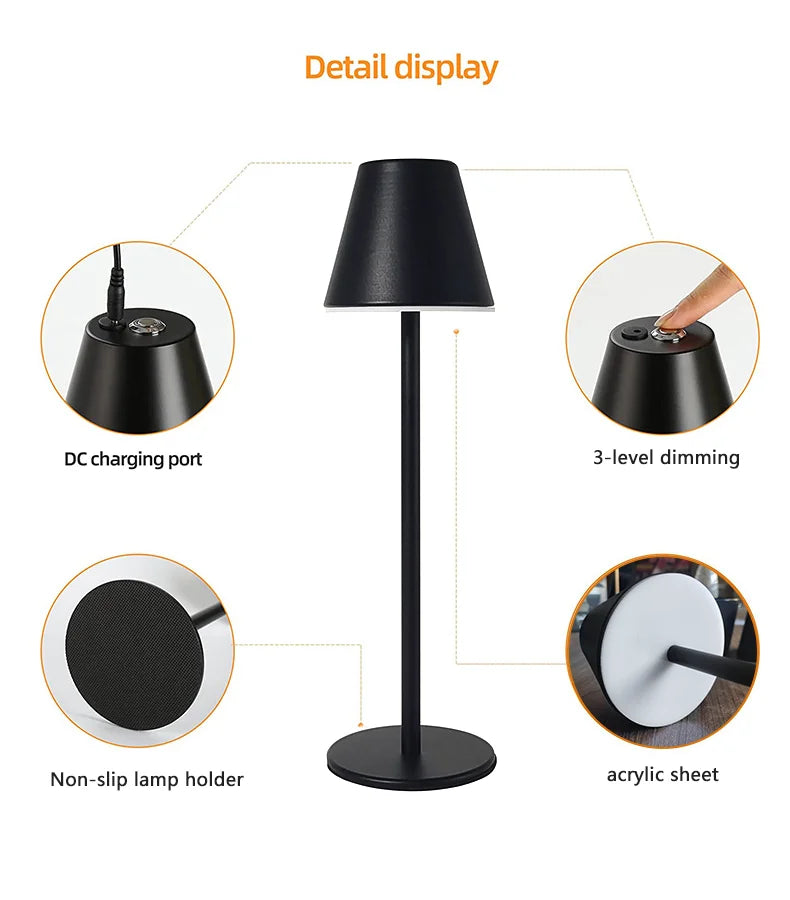 Rechargeable Creative Touch Lamp - Crystal Decor Shop