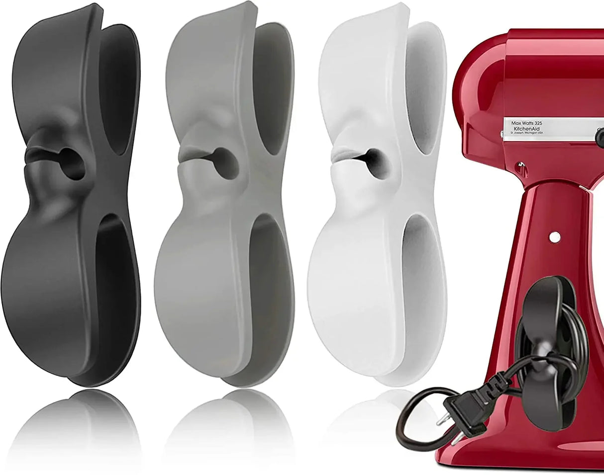 Silicon Cord Winder Cable Management Clip Organizer Tools for Air Fryer Coffee Machine Wire Fixer Kitchen Appliance Cable Holder - Crystal Decor Shop