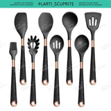 Silicone Cooking Utensils Set - Crystal Decor Shop