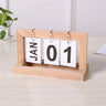 Wooden Perpetual Calendars Flip - Crystal Decor Shop