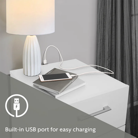 Low Profile Nightstand with USB