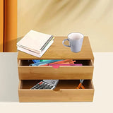 Bamboo Tabletop Organizer - Crystal Decor Shop