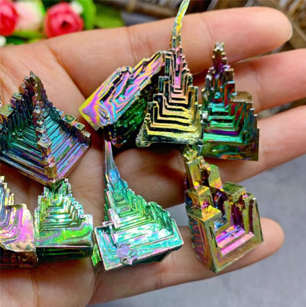 Natural Bismuth Tower - Crystal Decor Shop