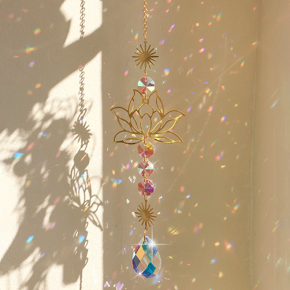 Lotus Sun Catcher - Crystal Decor Shop