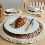 Natural Wicker Tassels Placemat