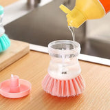 Kitchen Wash Pot Dish Brush Astronaut Washing Utensils with Automatic Soap Liquid Dispenser Household Cleaning Accessories