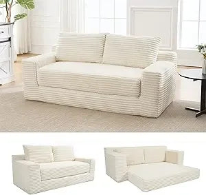70.78" Loveseat Sofa, Comfy Deep Seat, Modern Small Corduroy Couch for Living Room, Bedroom, Apartment, Home Office, No Assembly