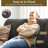 89 inch Couches for Living Room, Modern Couch with Deep Seat, Home Sofa Living Room, 3 Seater Couch with Firm Structure