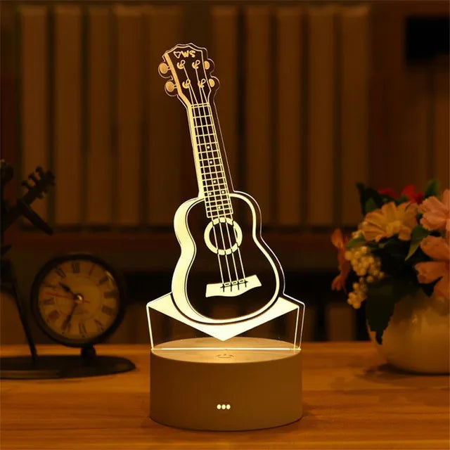 Romantic Love 3D Acrylic Led Lamp - Crystal Decor Shop