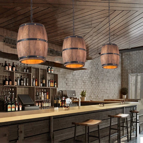 Vintage Barrel Chandelier