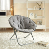 Soft Microsuede Saucer Chair - Crystal Decor Shop