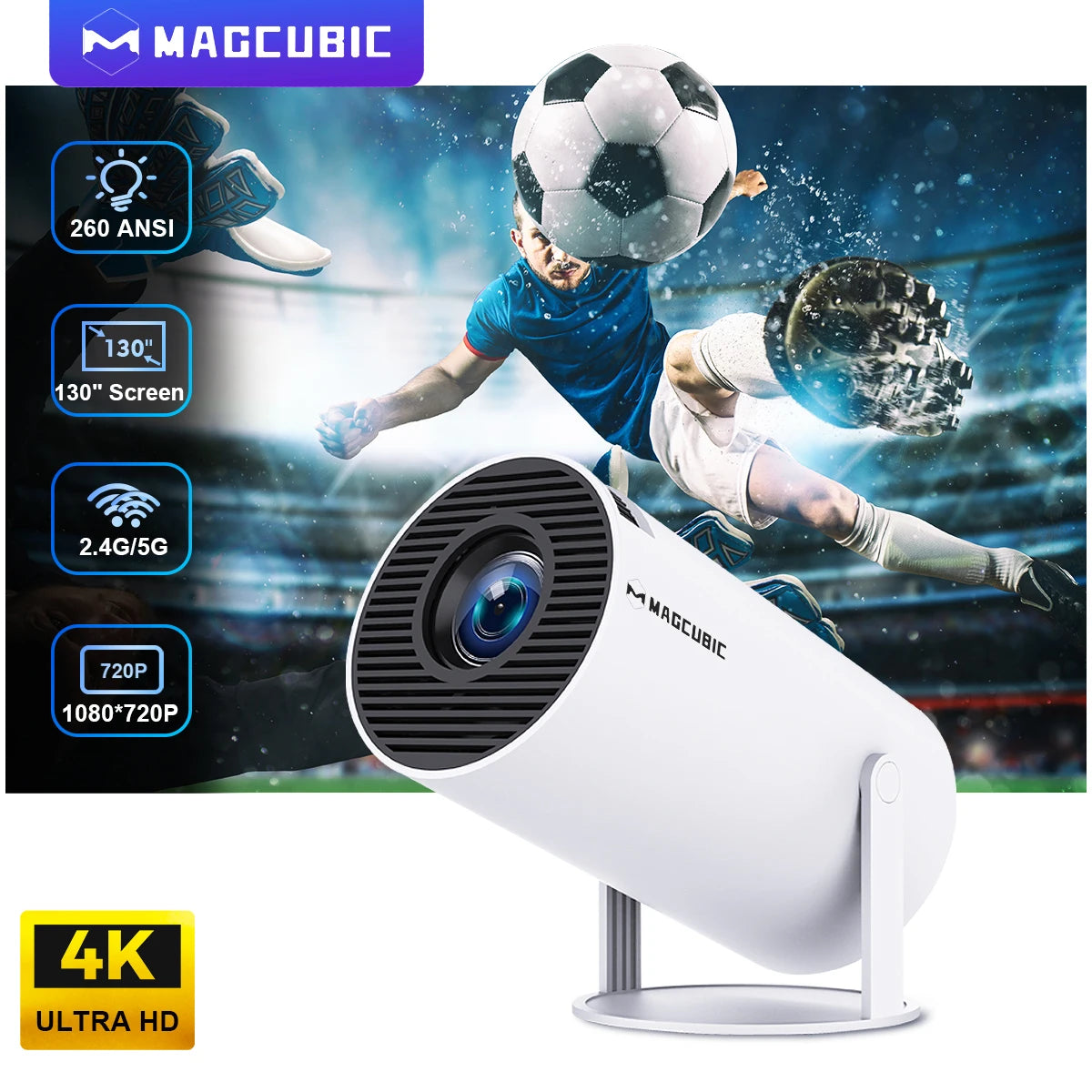 Magcubic Projector HY300 Pro 4K Android