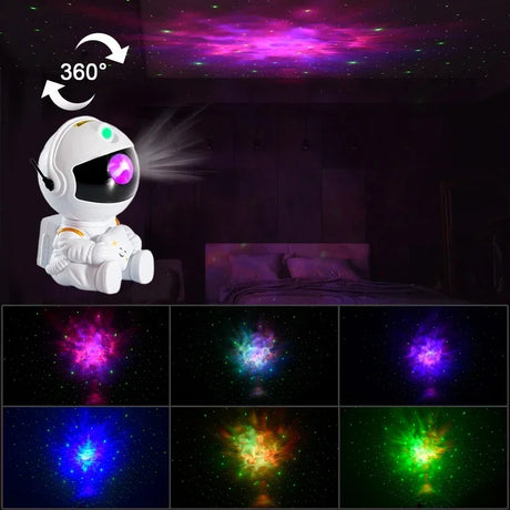 Star Projector Galaxy Night Light Astronaut Space Projector