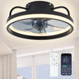 LED Ceiling Light Fan With Remote Control - Crystal Decor Shop