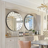 Round Venetian Ornate Mirror