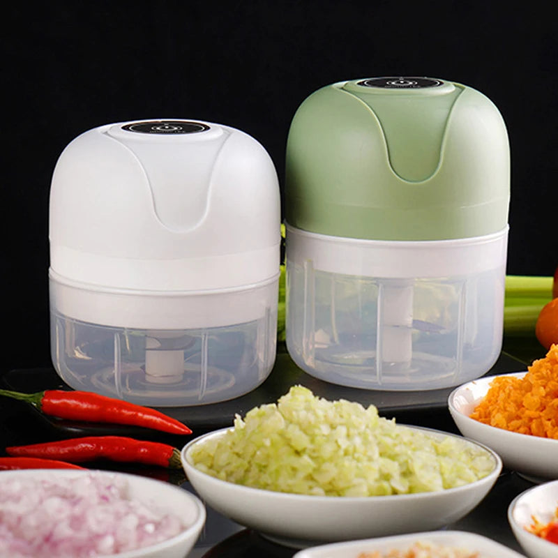 Mini Electric Garlic Chopper USB Meat Grinder Garlic Masher Machine