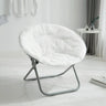 Soft Microsuede Saucer Chair - Crystal Decor Shop