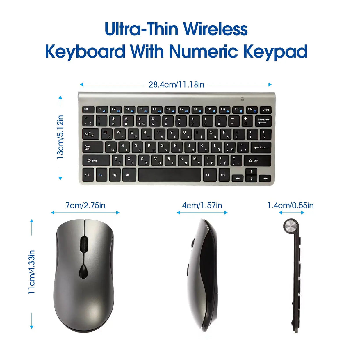 2.4G Wireless Keyboard and Mouse - Crystal Decor Shop