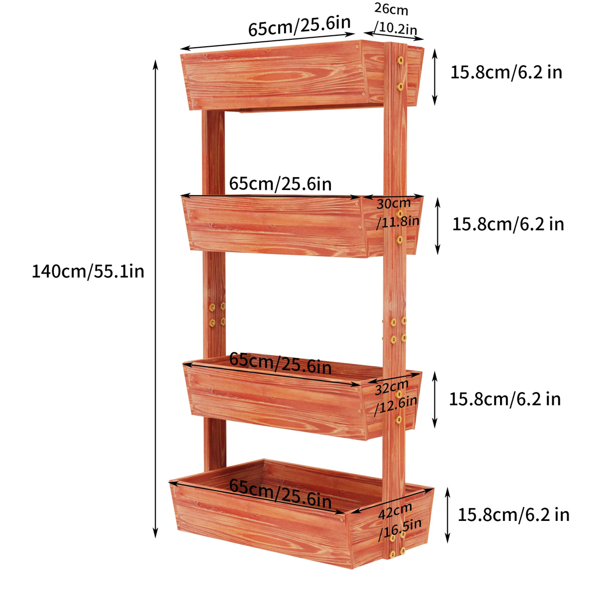 4-Tier Raised Garden Bed