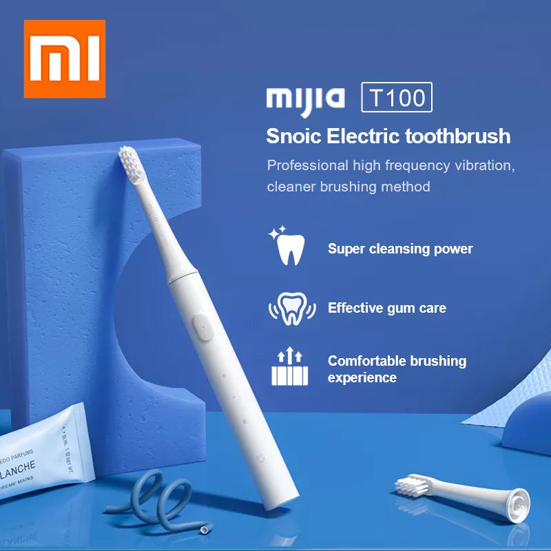 XIAOMI MIJIA T100 Sonic Electric Cordless Toothbrush - Crystal Decor Shop