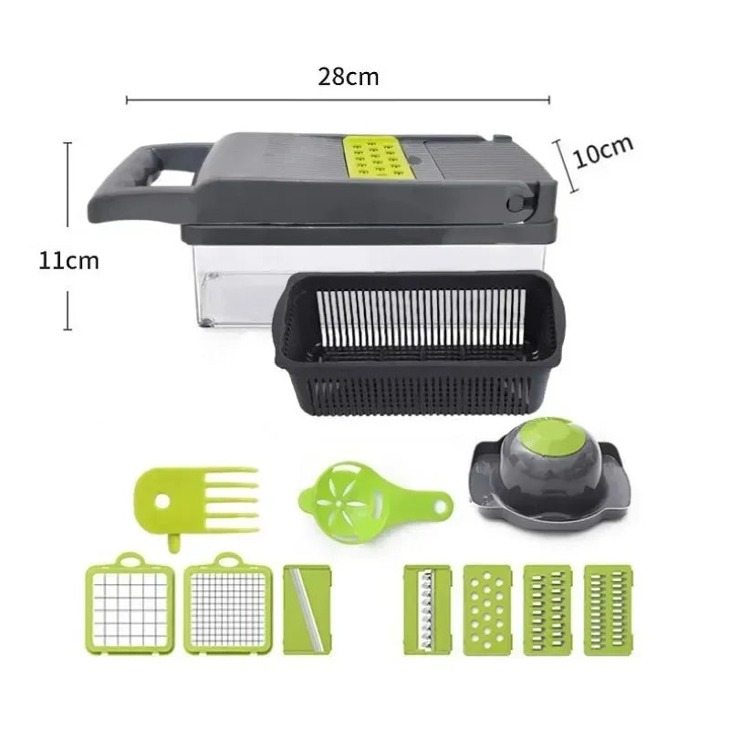 Multifunctional Vegetable Chopper Handle Food Grate