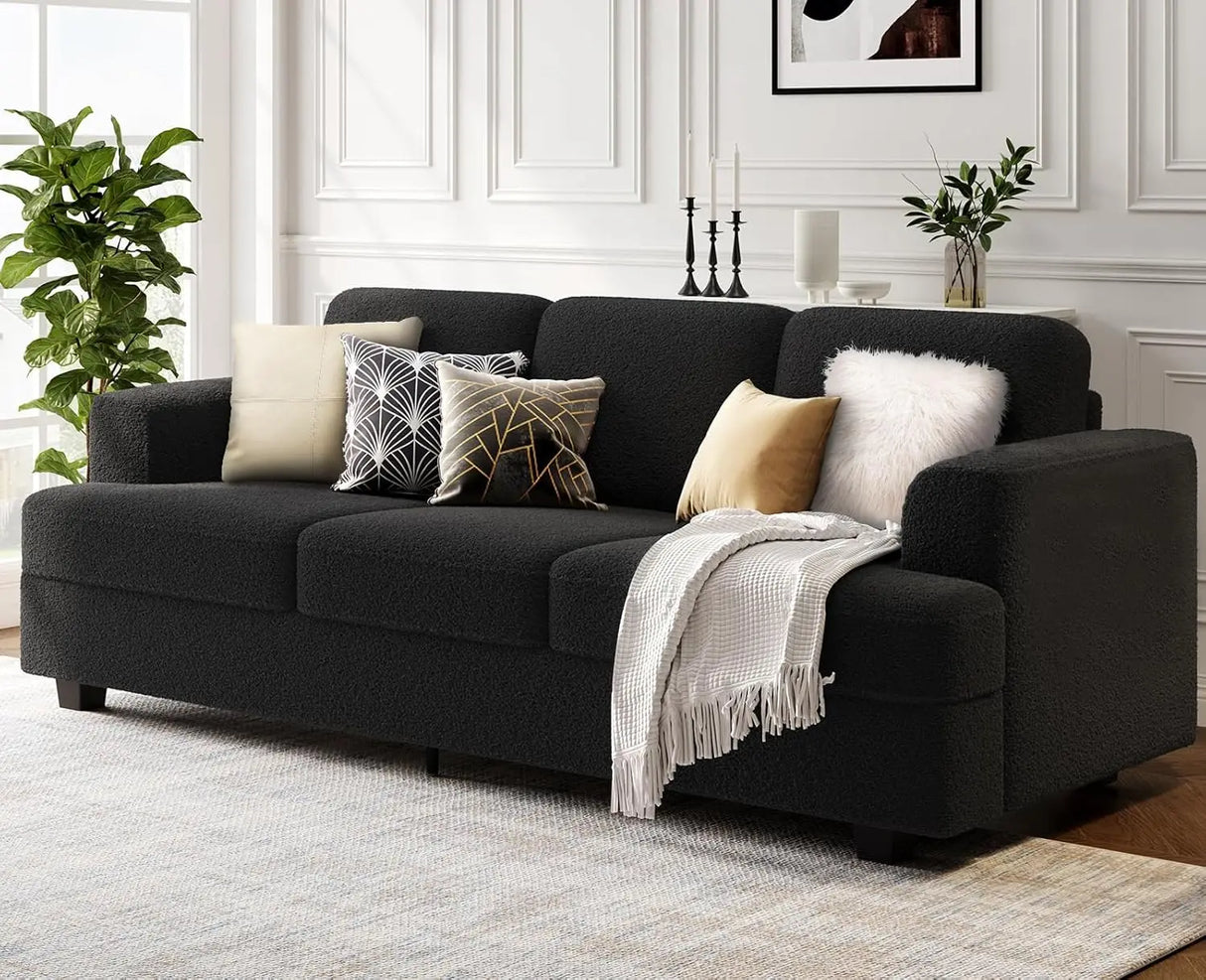 89 inch Couches for Living Room, Modern Couch with Deep Seat, Home Sofa Living Room, 3 Seater Couch with Firm Structure