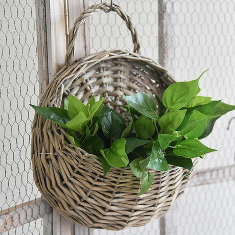 Hanging Rustic Flower Basket - Crystal Decor Shop