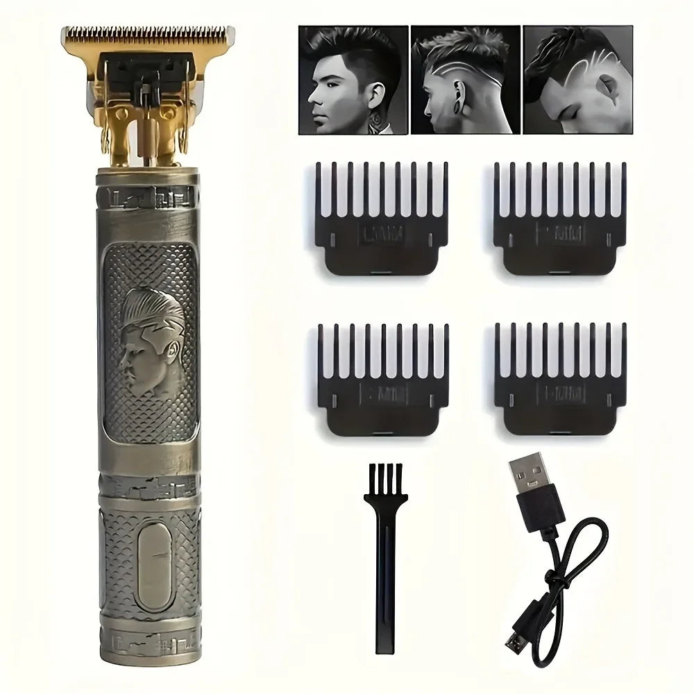 LCD Display T9 Electric Hairber 0mm Shaver Hair Trimer Home Appliances Travel Barber Razors Shaving Machine for Men Trimmer Man - Crystal Decor Shop