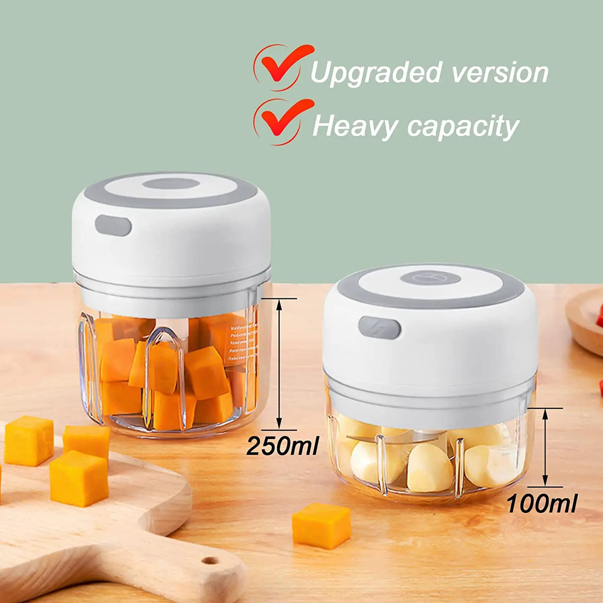 Electric Mini Garlic Chopper - Crystal Decor Shop