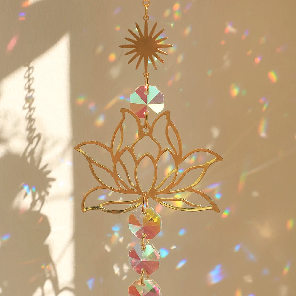 Lotus Sun Catcher - Crystal Decor Shop