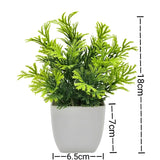 Artificial Bonsai Green Fake Plant - Crystal Decor Shop