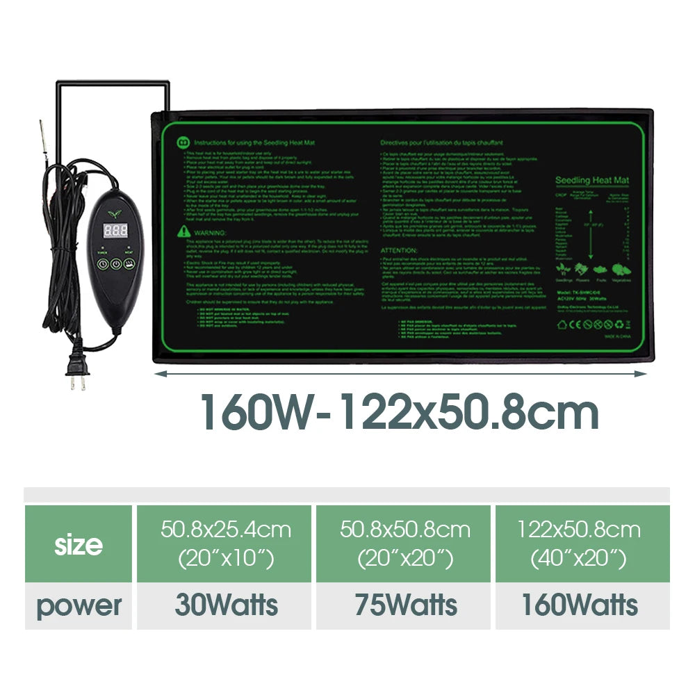 110V/220V Seedling Heating Mat - Crystal Decor Shop