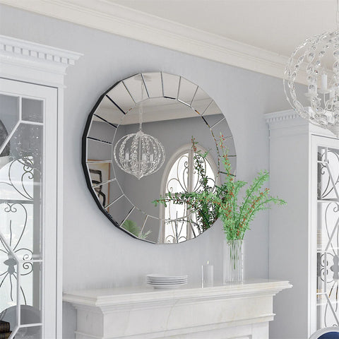 Round Venetian Ornate Mirror